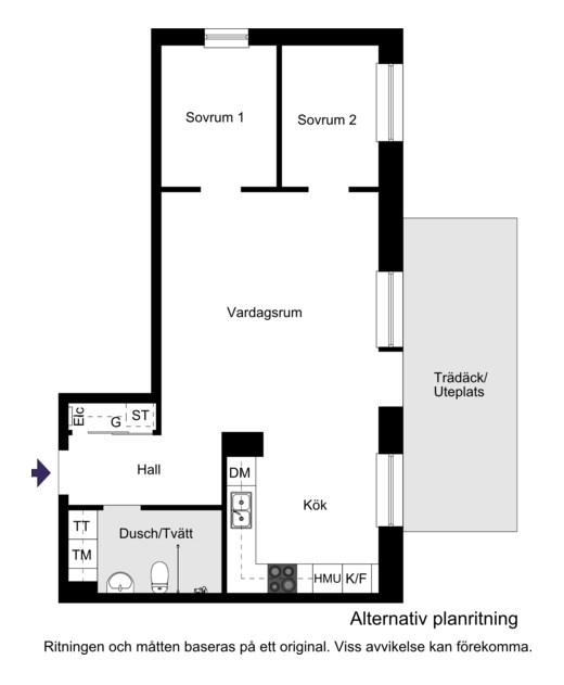 Alternativ planritning
