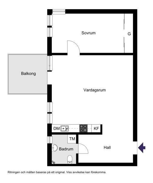 Fritzbergsvägen 7, 3 tr