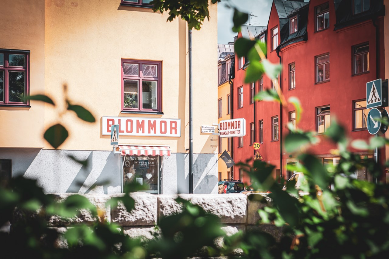 Flera charmiga butiker som Tellus Blommor