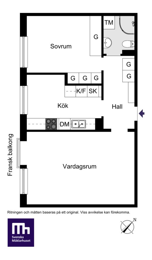 Franstorpsvägen 4C, 1/2 tr