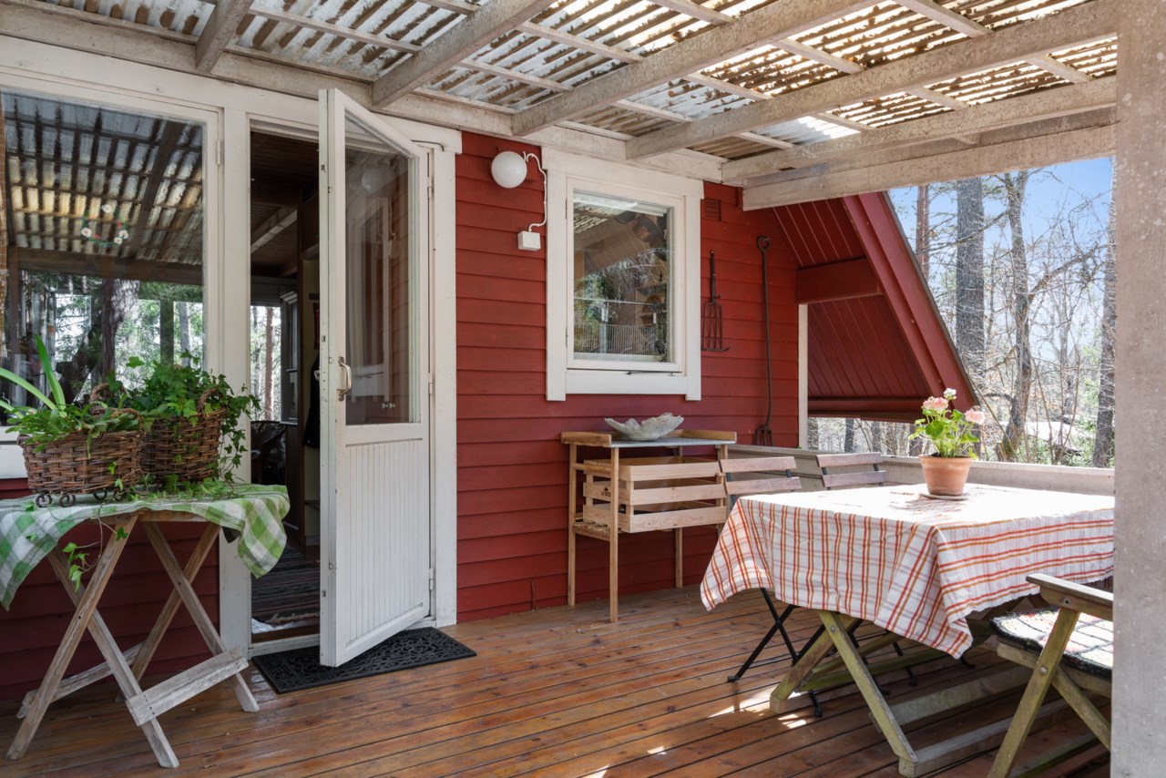 Veranda utanför köket