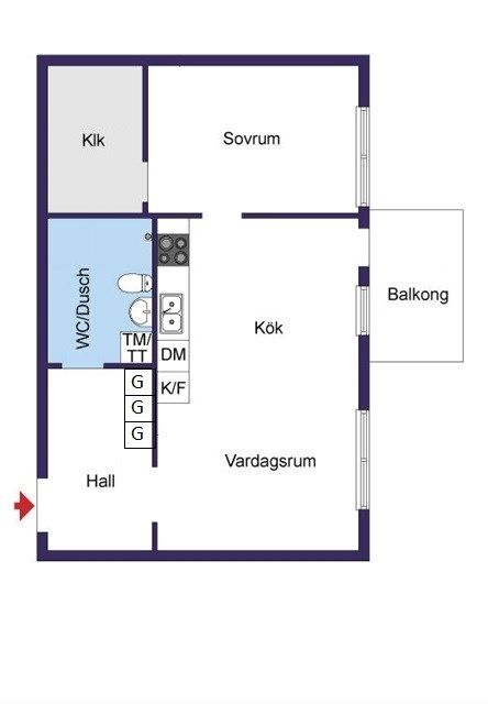 Midsommargränd 2, 4 tr