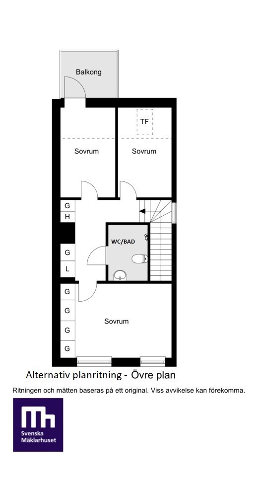 Övre plan - Alternativ planlösning