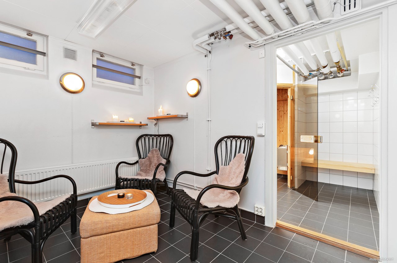 Föreningens gemensamma bastu/relaxrum