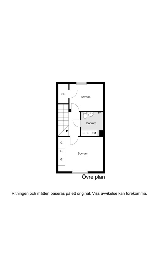 Planritning övre plan