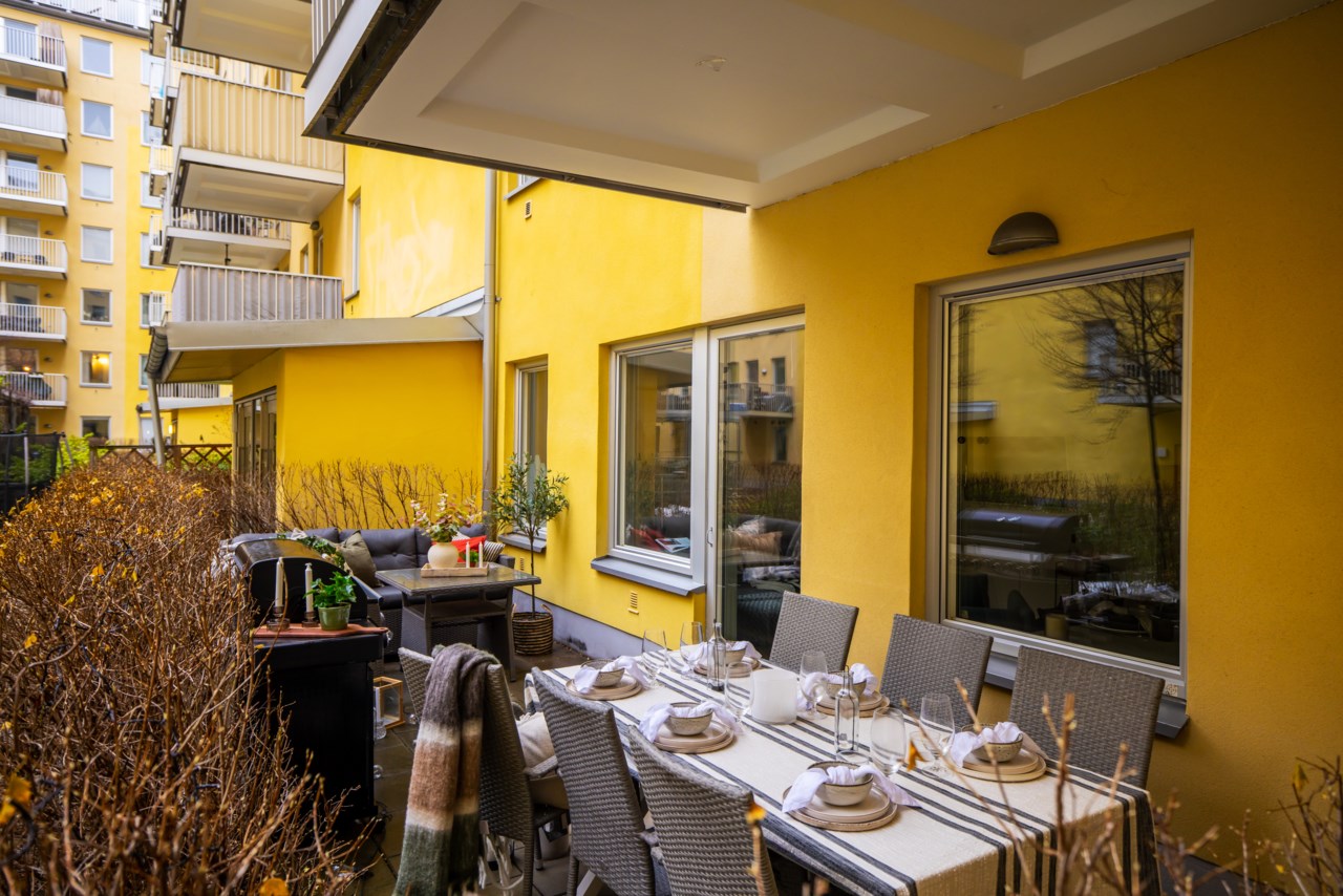 Buteljgatan 26, uteplats!
