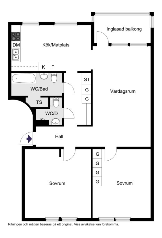 Nuvarande planritning