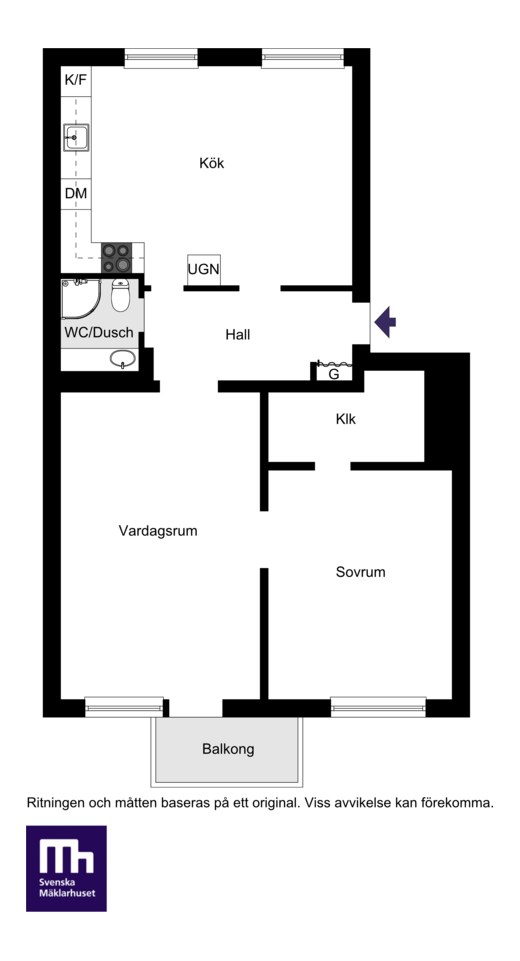 Gjuteribacken 4B, 1tr