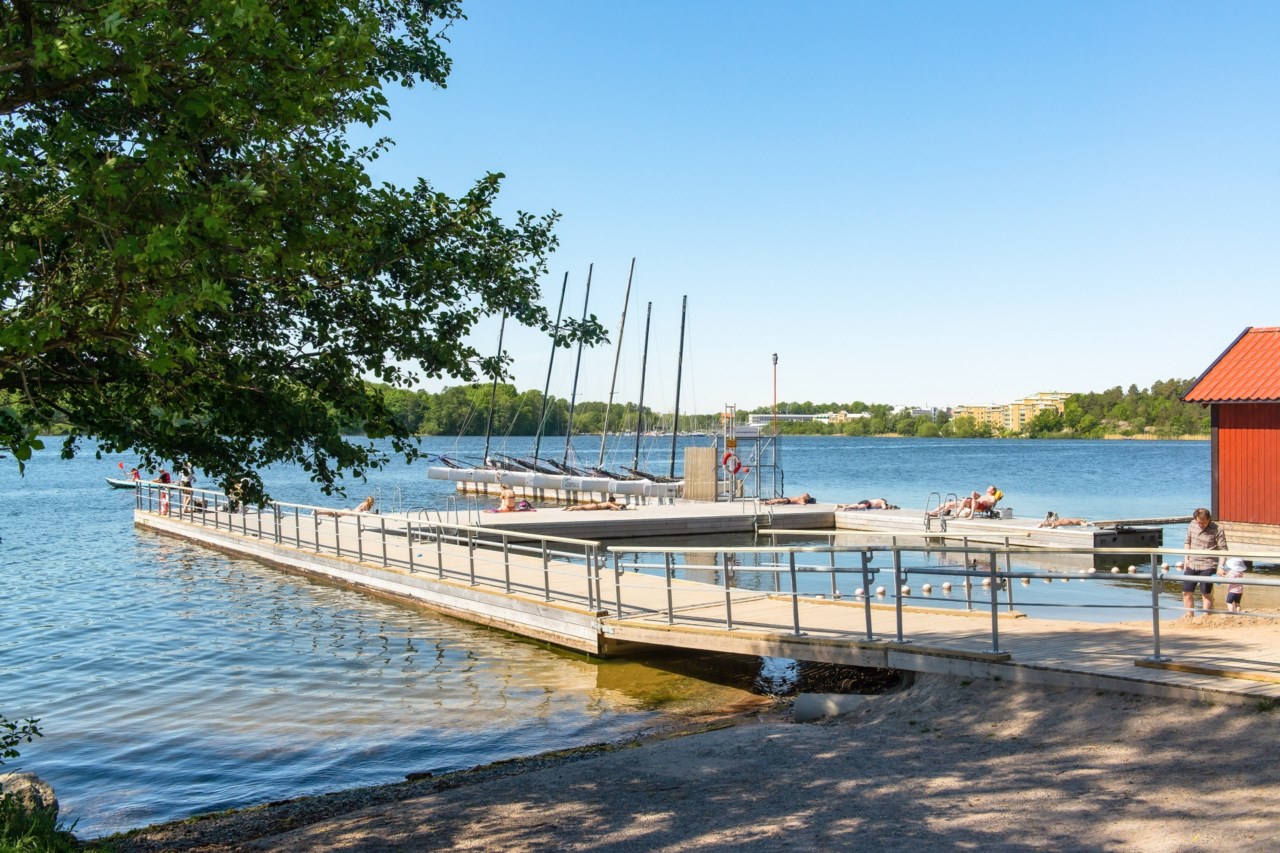 Café Båthuset med strandbad