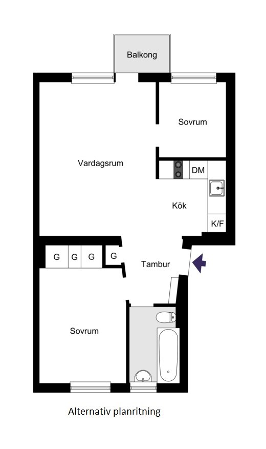 Bäckvägen 157, vån 3