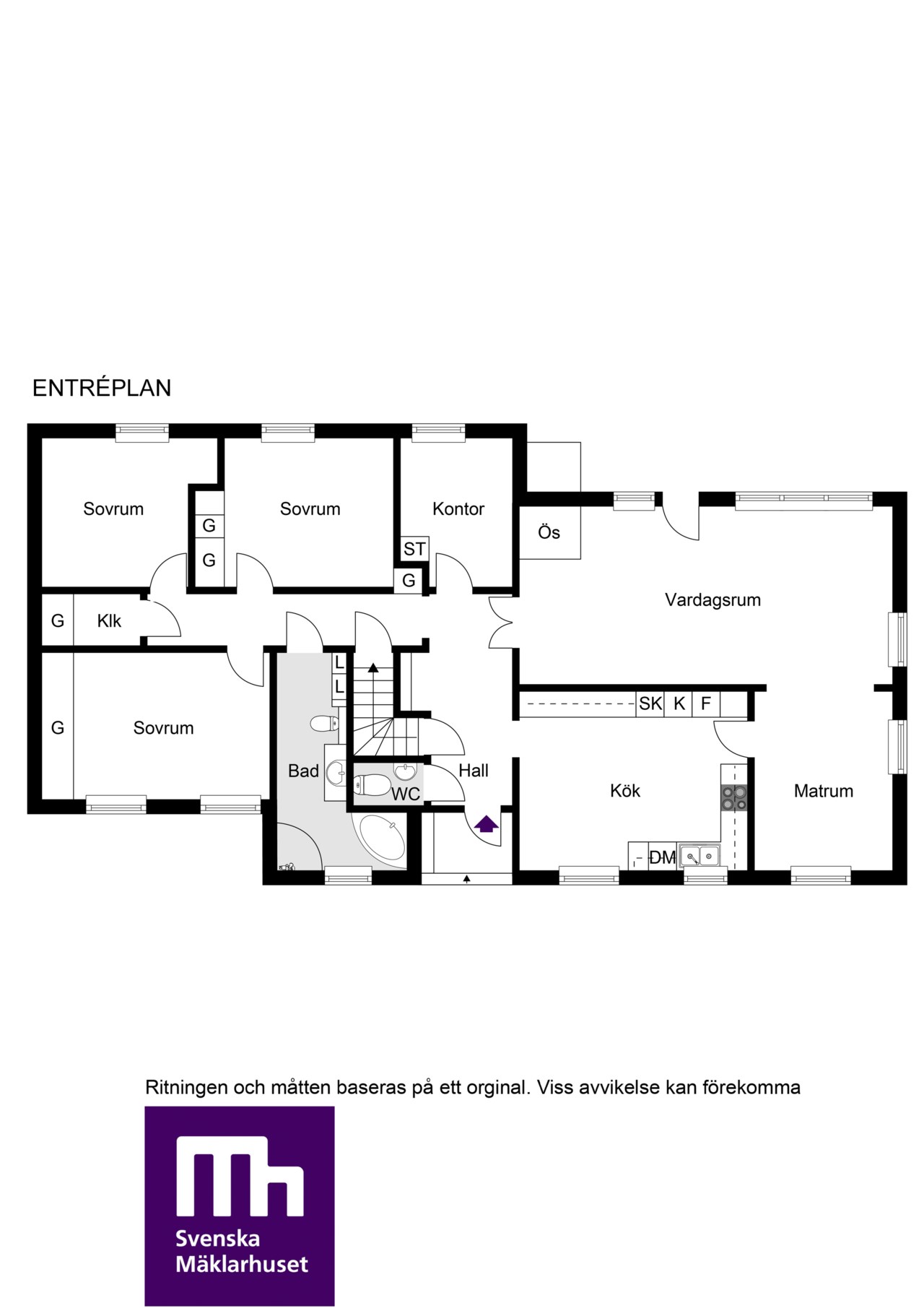 Planlösning entréplan