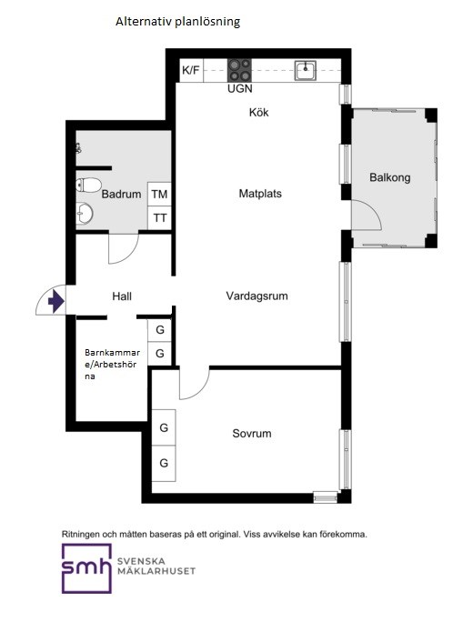 Alternativ planlösning