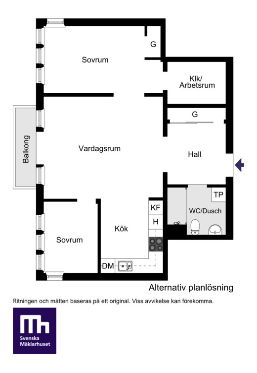 Alternativ planlösning