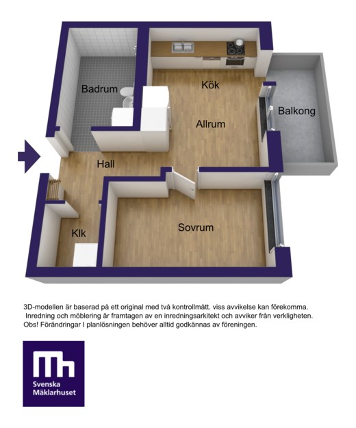 Örby Slottsväg 46, 2tr