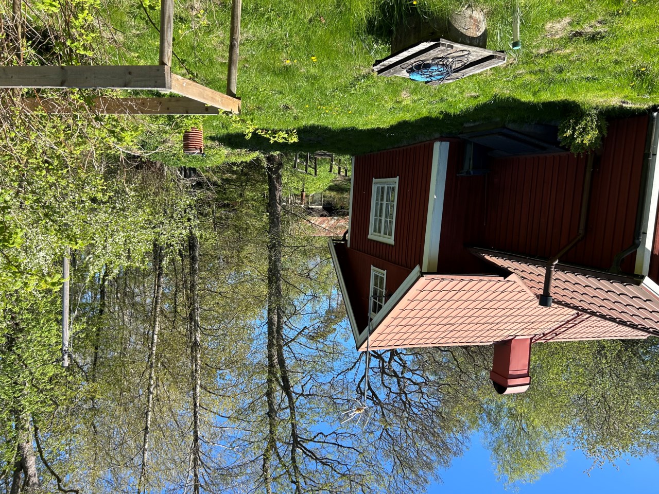 Huset sett från tomten