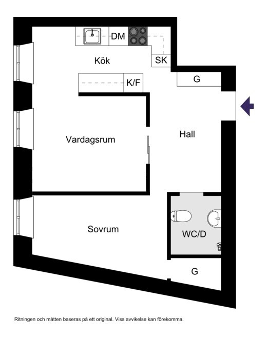 Ursviksvägen 2B, 2 tr