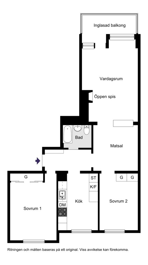 Virebergsvägen 22, 3 tr