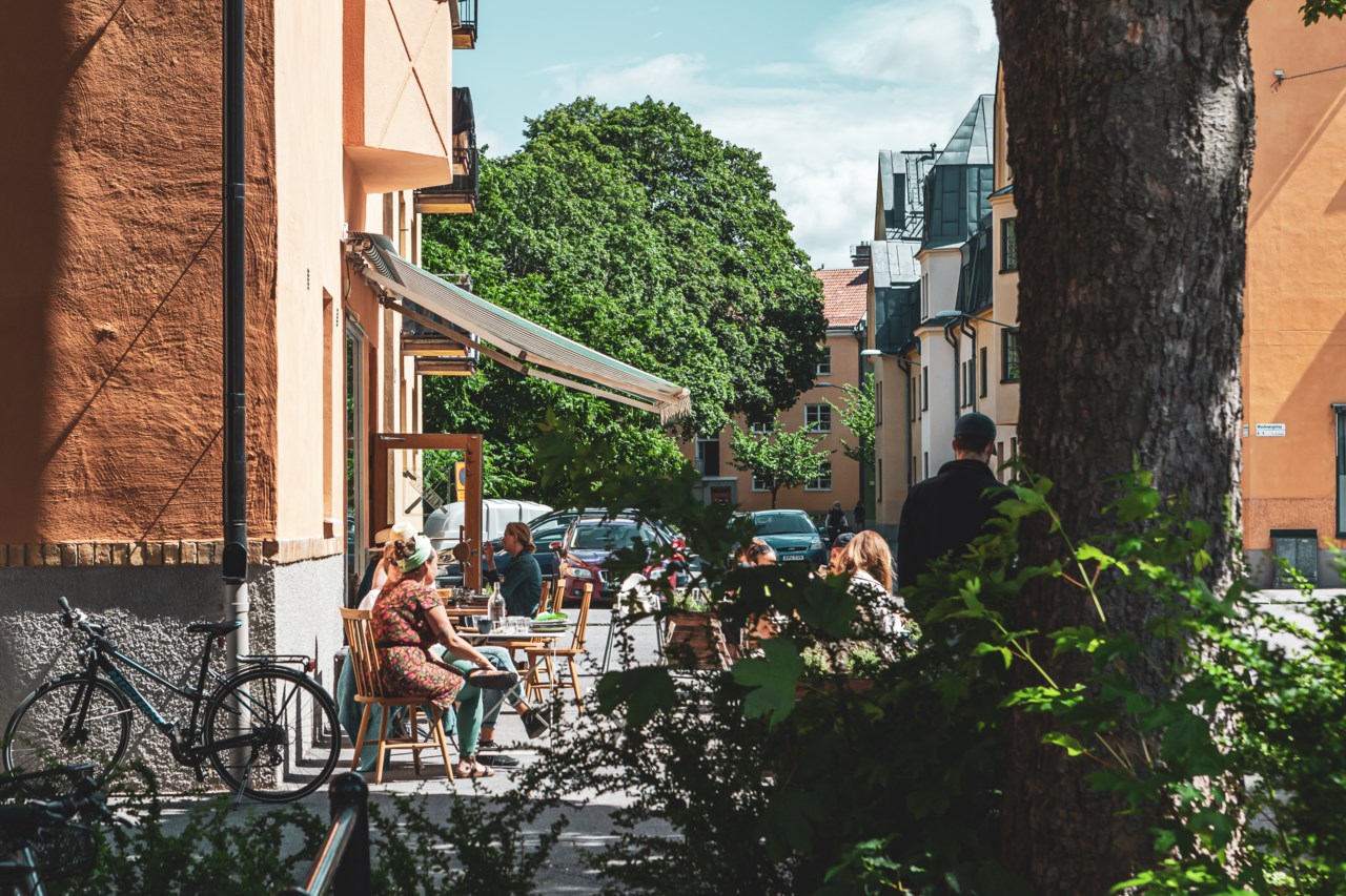 Mysig båthamn i området