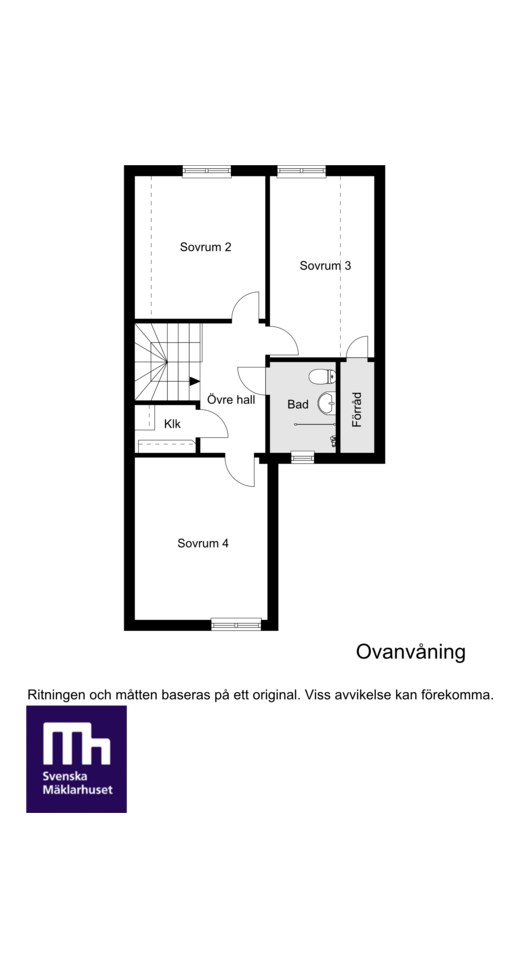 Planritning Övre plan