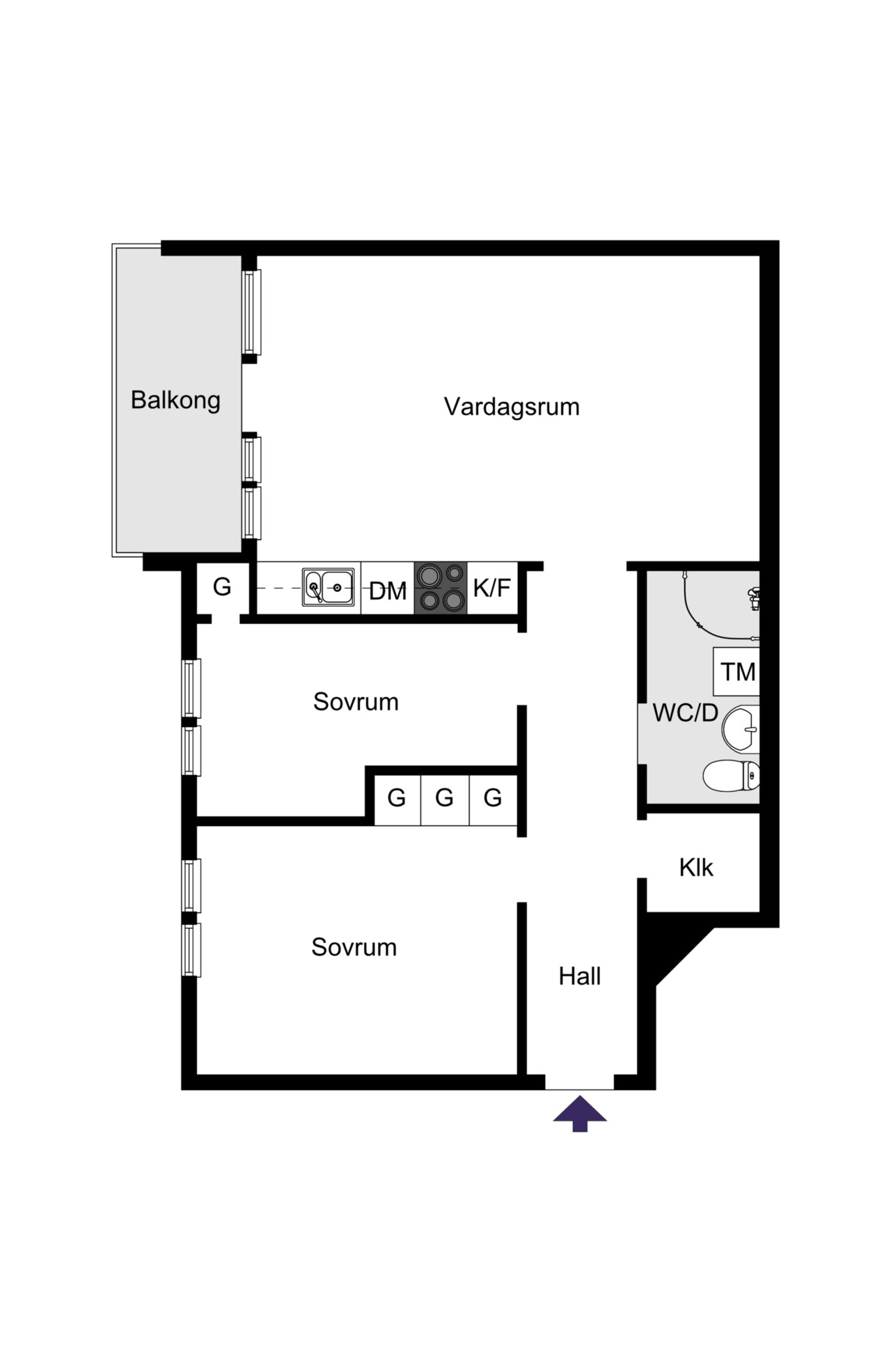 Nuvarande planritning