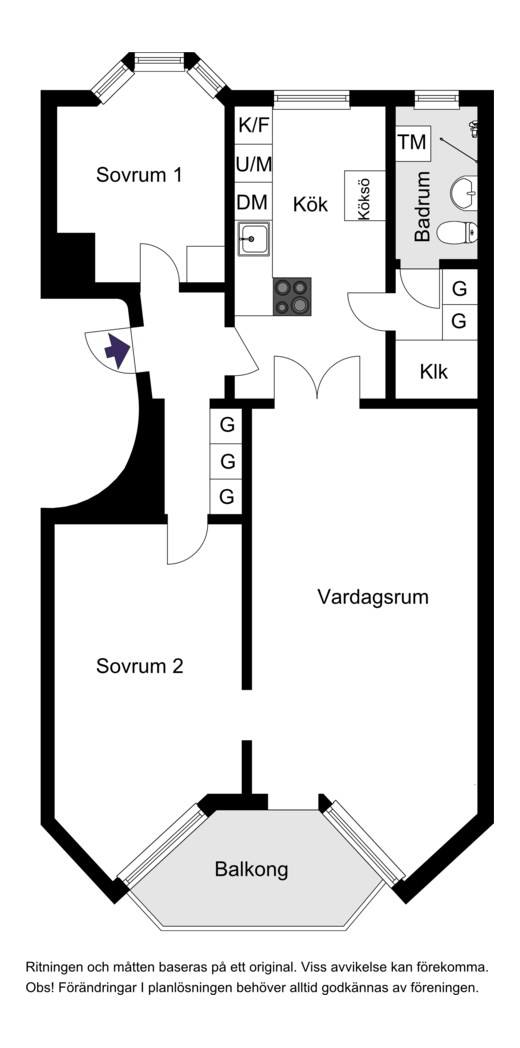 Gubbkärrsvägen 29N, 3tr