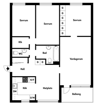 Aspnäsvägen 4 - planritning