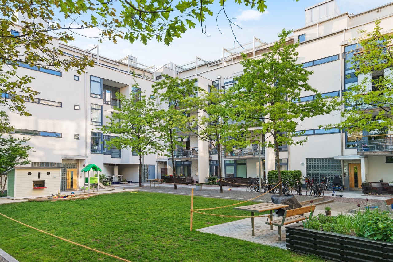 Del av föreningens innergård