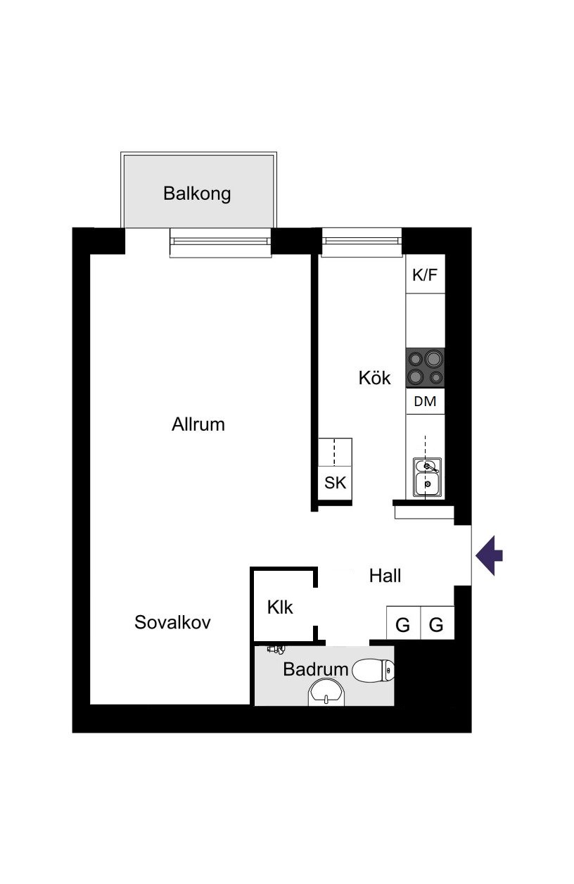 Nuvarande planlösning