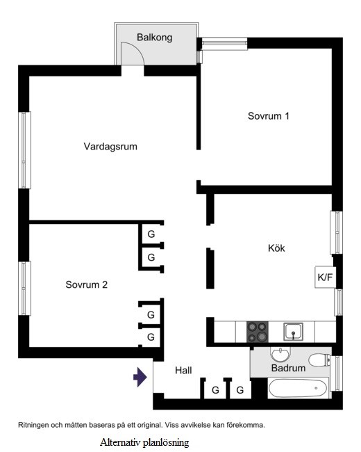 Alternativ planlösning