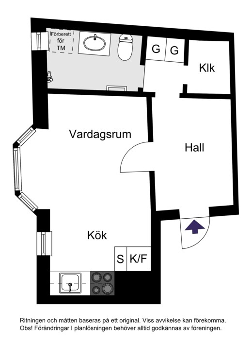 Planritning vissa avvikelser kan förekomma