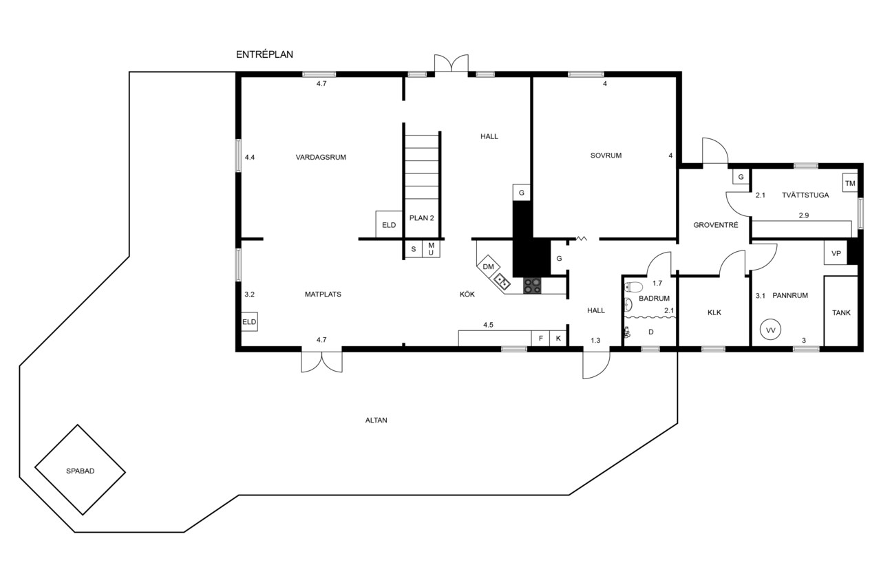Planritning Hol 248, Västra Tunhem - 2