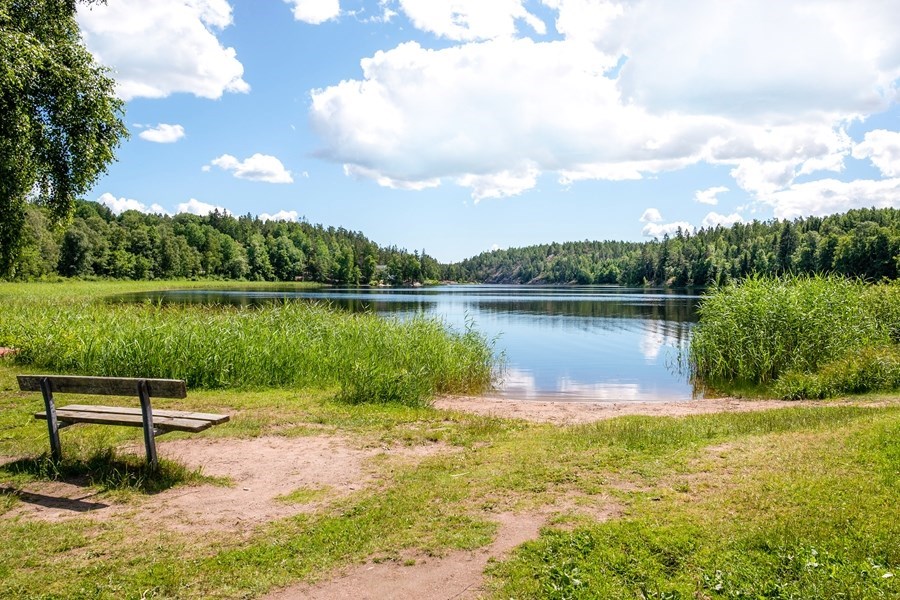 Lycksjön på badrocksavstånd