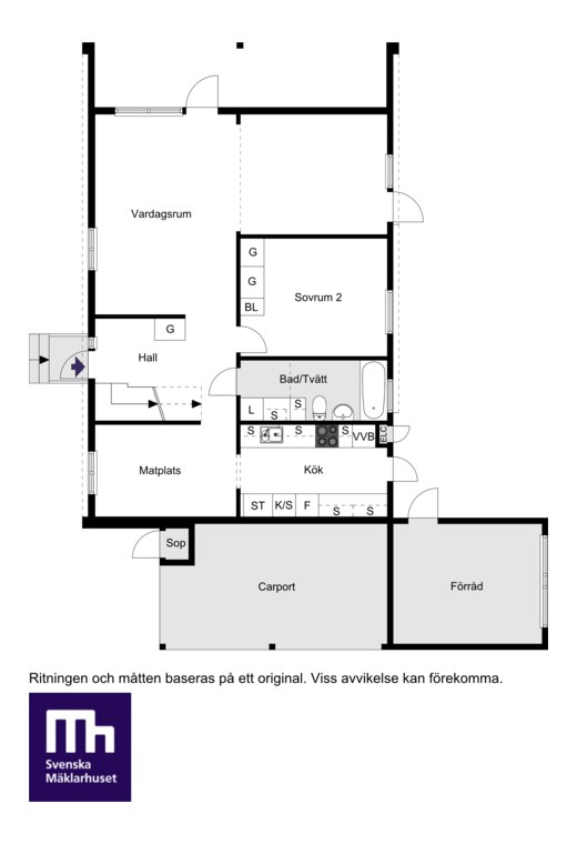 Planritning entreplan