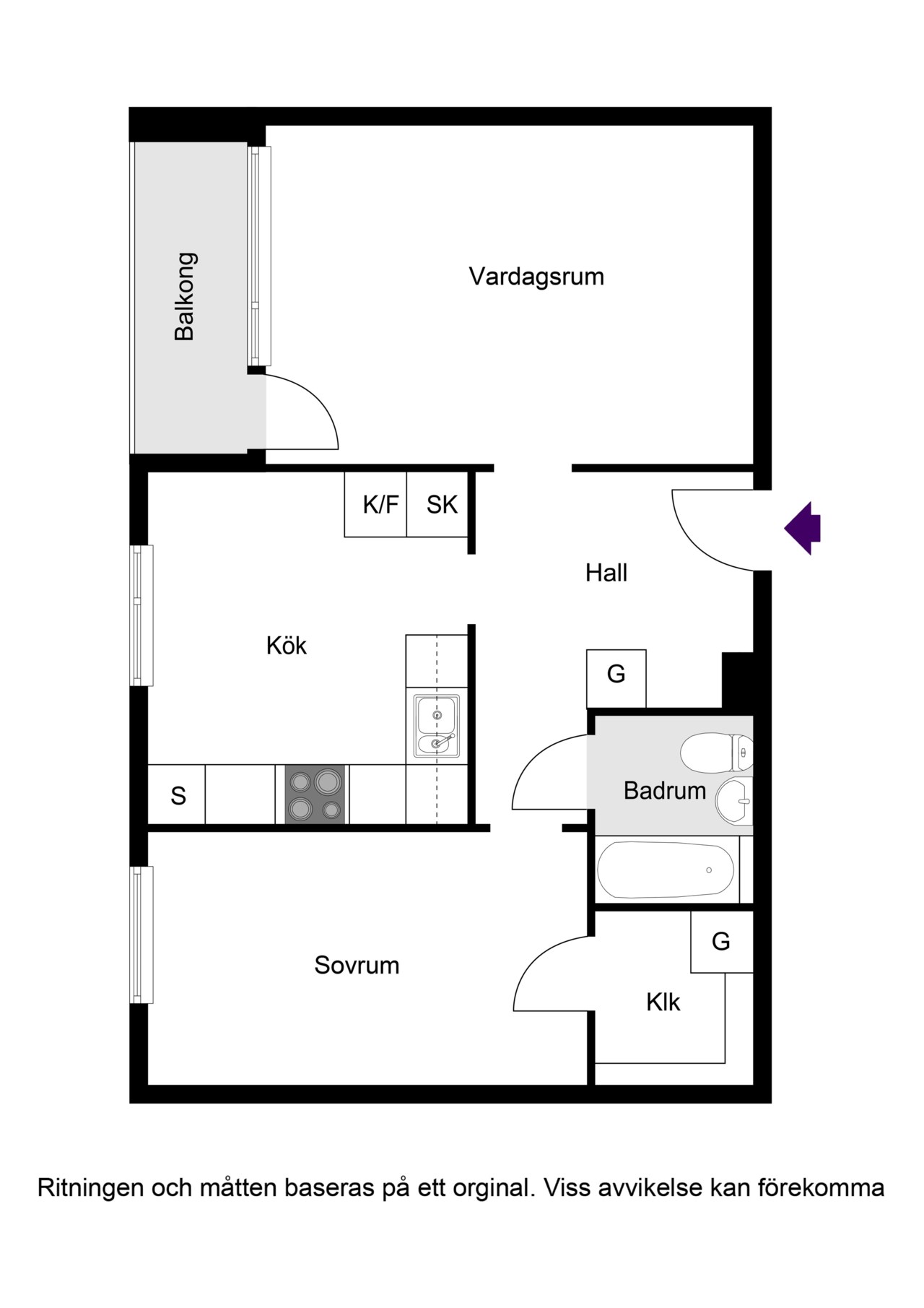 Planritning Pressarvägen 15 OK