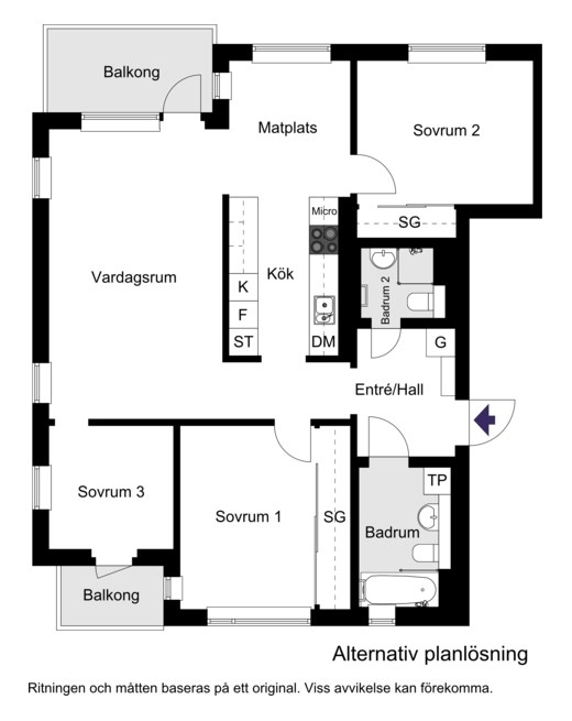 Alternativ planlösning