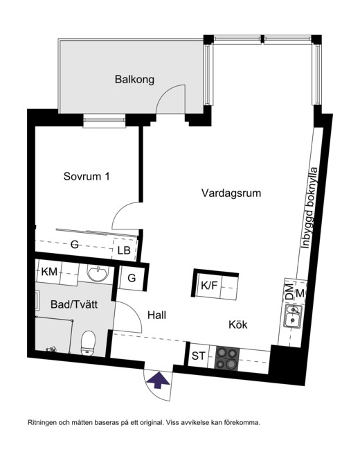 Oskarslundsbacken 1, 3 tr