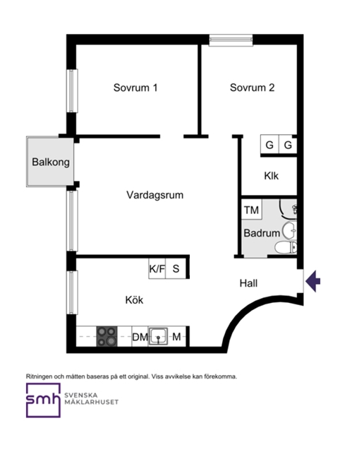 Planritning Fjugestagränd 11