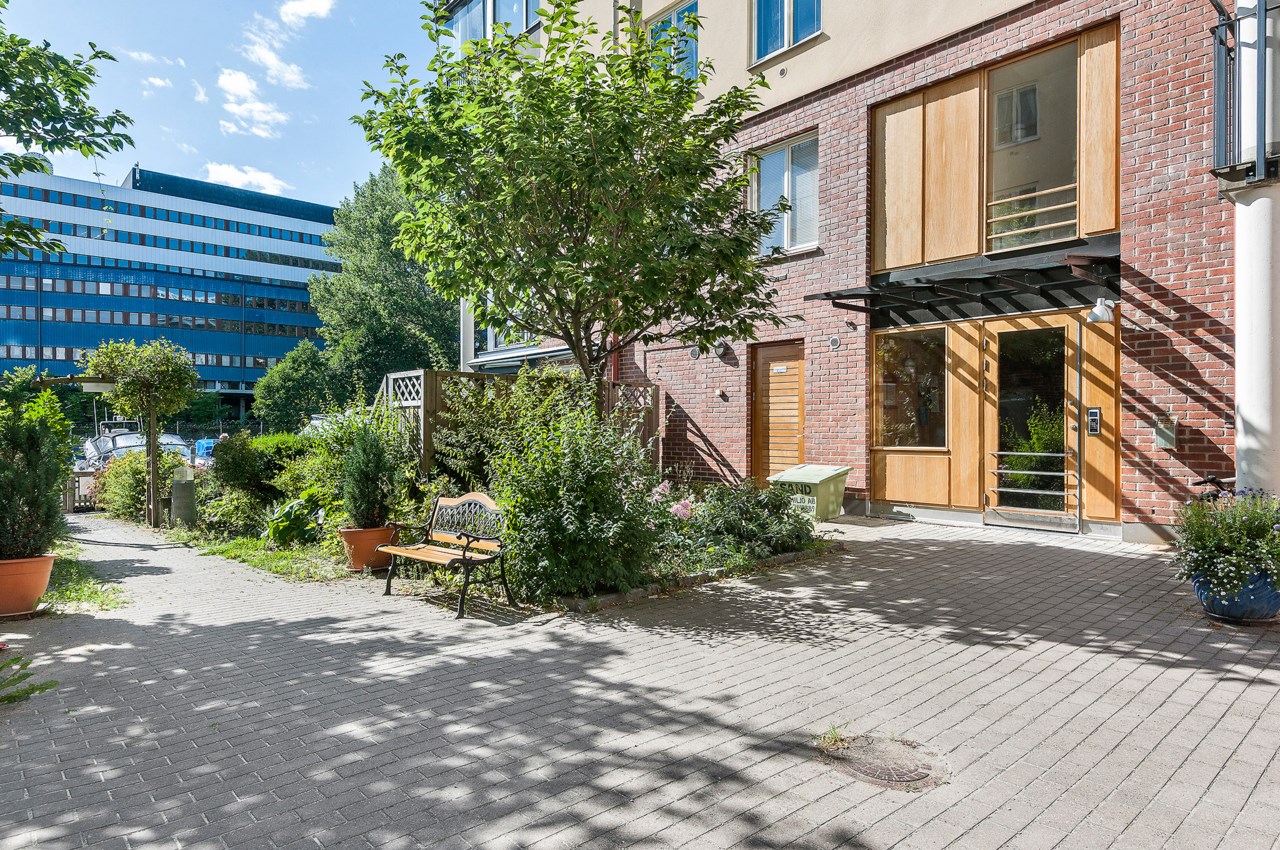 Föreningens mysiga lilla innergård
