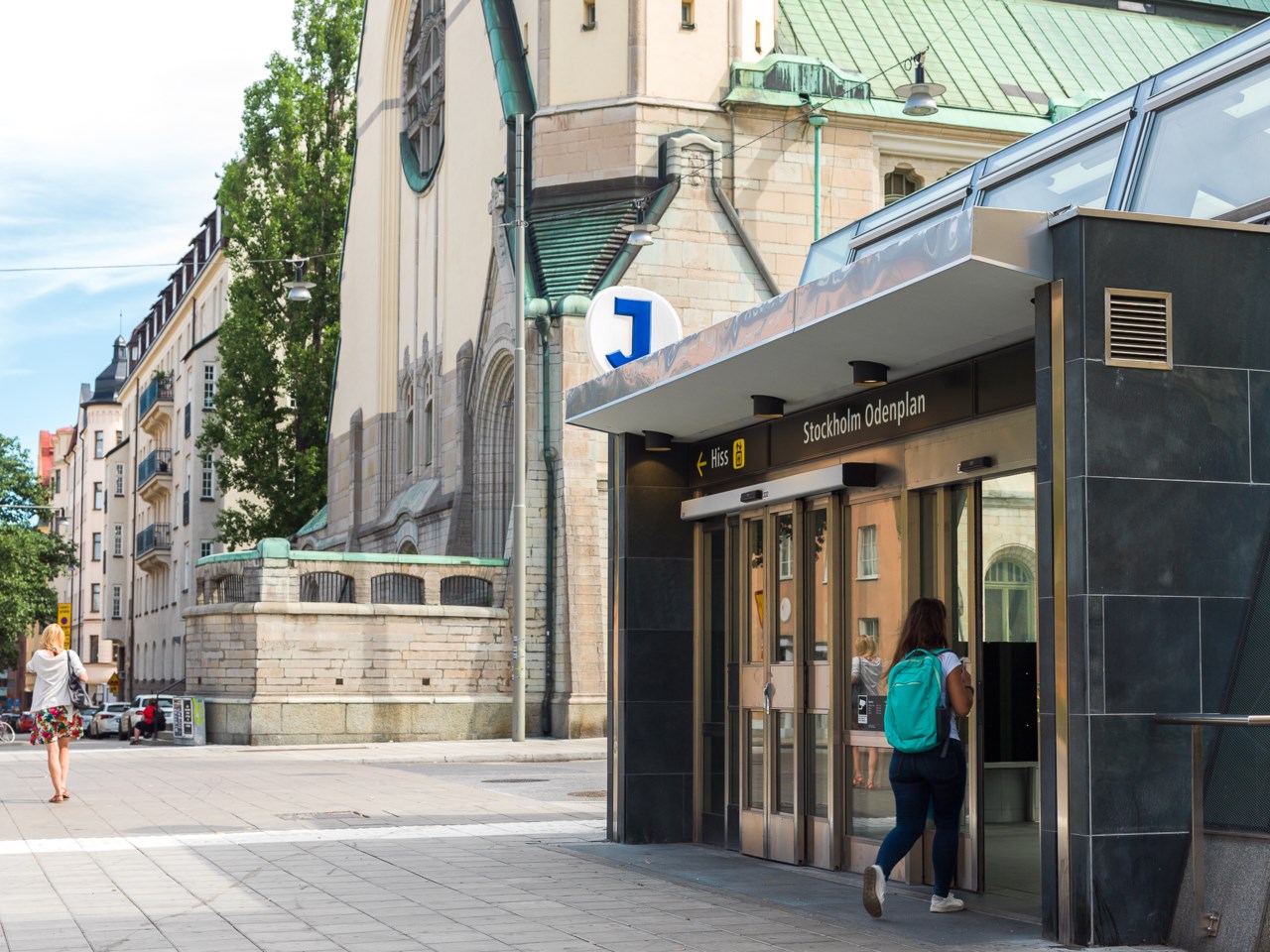 Odenplan alldeles i närheten