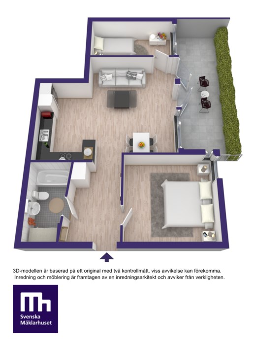 Alternativ planlösning som 3:a