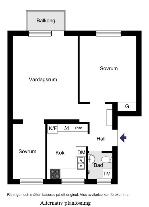 Alternativ planlösning