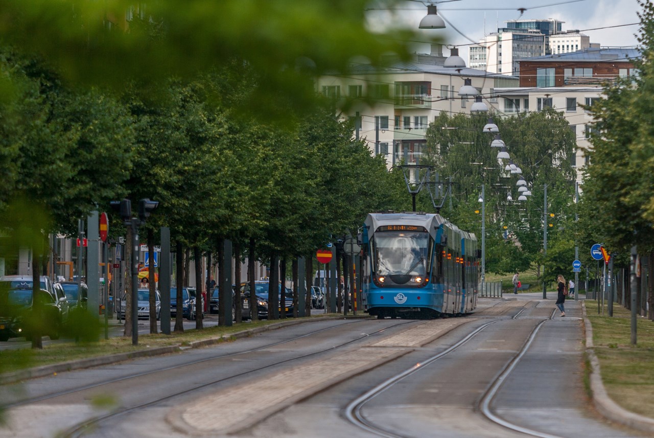 Bra kommunikationer med tvärbana, bussar och båt