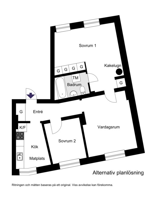Vattenledningsvägen 63, vån 3