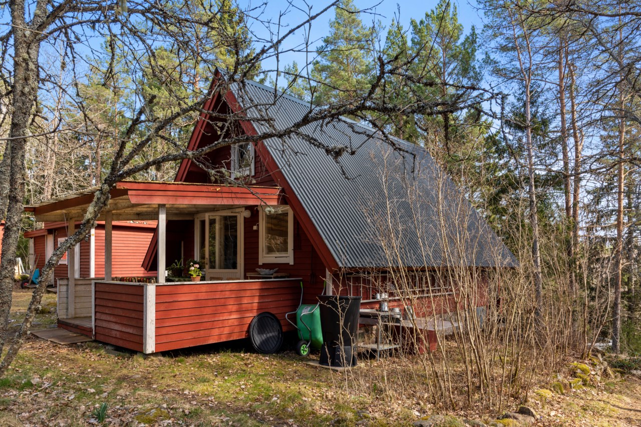 Veranda i västersol