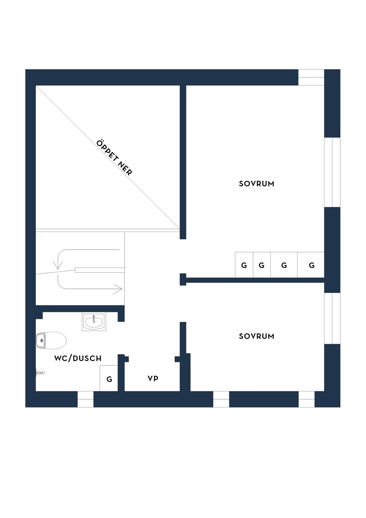Stora Strandgatan 5B plan 2 copy