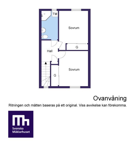 Planritning 2D Övreplan