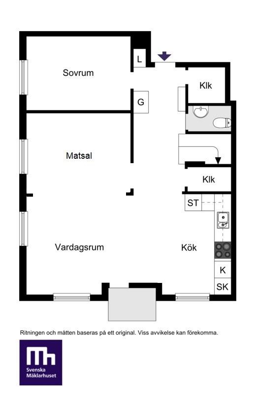 Entréplan - Alternativ 1