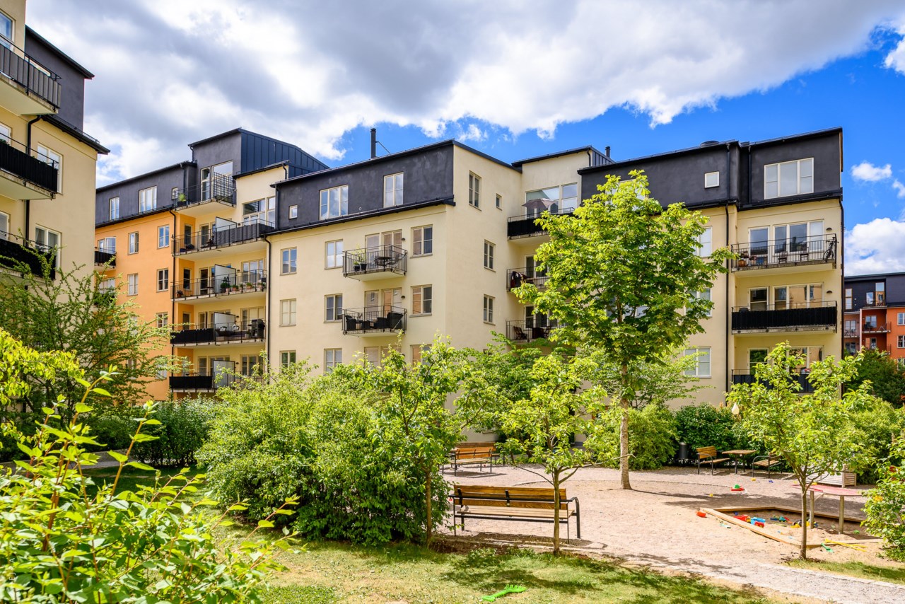 Trivsam innergård