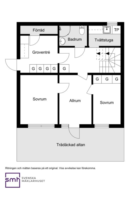 Planritning souterrängplan