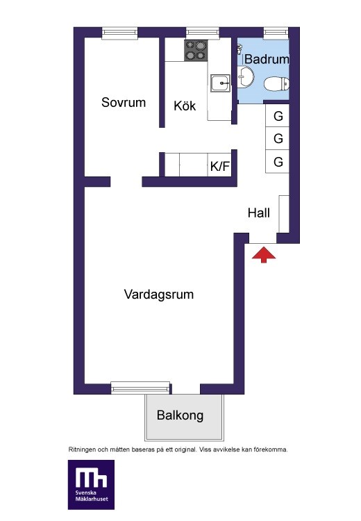 Sparbanksvägen 49, vån 3